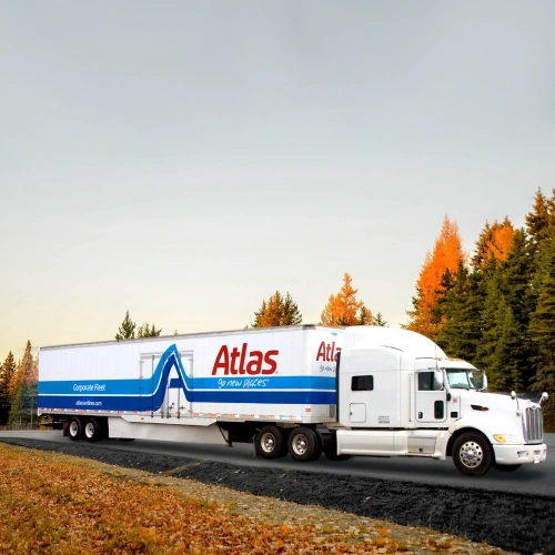 Atlas Van Lines truck on highway